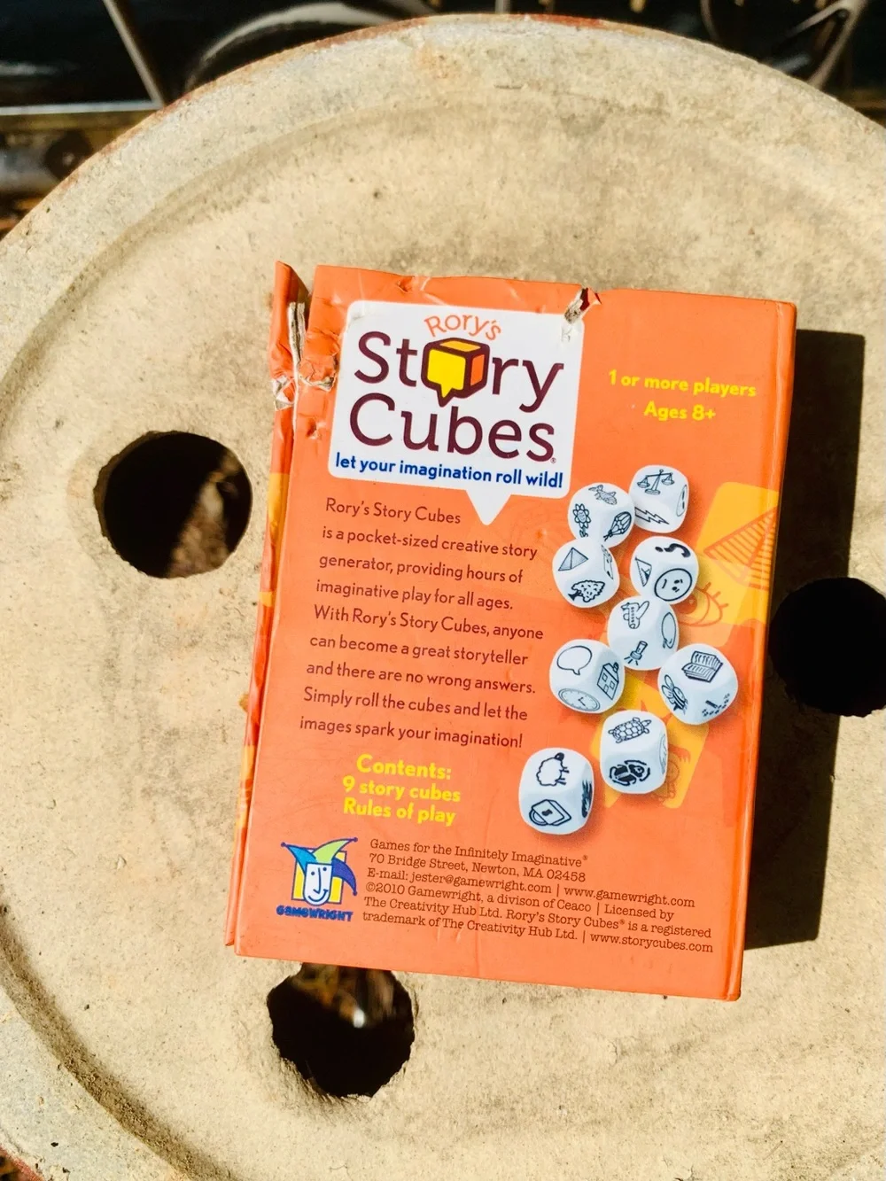 Rory's Story Cubes Original Orange Box